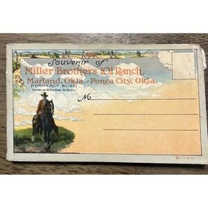 Miller Brothers 101 Ranch Souvenir Postcard Set Oklahoma History Cowboys